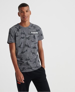 Superdry Camo International All Over Print Férfi Pólók Szürke | AWDMR5648